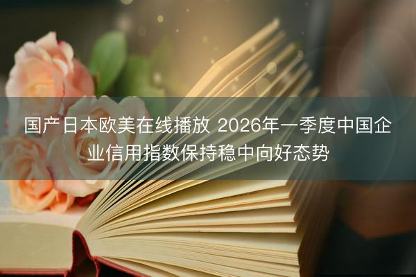 国产日本欧美在线播放 2026年一季度中国企业信用指数保持稳中向好态势