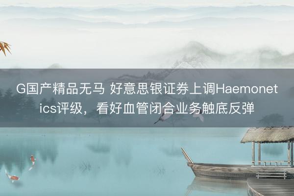 G国产精品无马 好意思银证券上调Haemonetics评级，看好血管闭合业务触底反弹