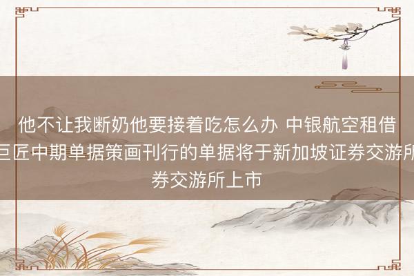 他不让我断奶他要接着吃怎么办 中银航空租借把柄巨匠中期单据策画刊行的单据将于新加坡证券交游所上市