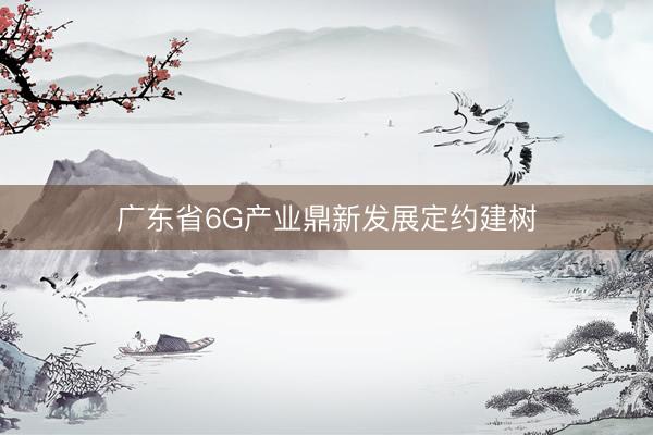 广东省6G产业鼎新发展定约建树